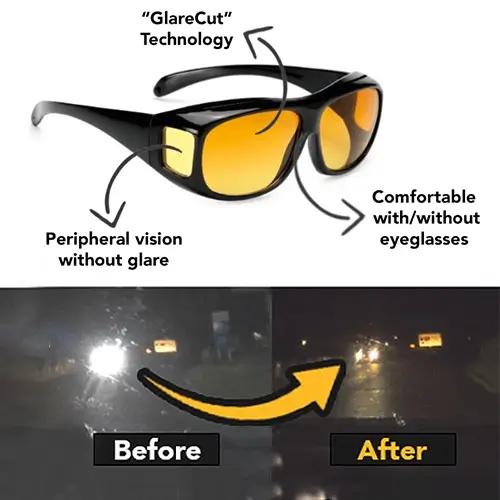 Drive Bright Night Vision Glasses - Superior Technology